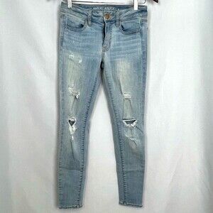 American Eagle Jegging Ripped Jeans